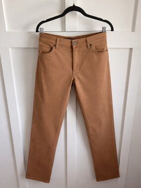Men’s Guess Slim Straight Pants in Tan and Black